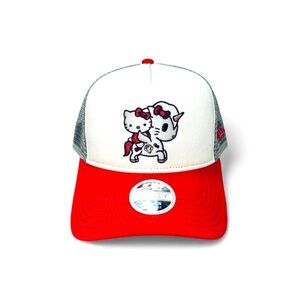 New Era 9FORTY Tokidoki Trucker Snapback Cap Women Hat Hello Kitty Unikitty NWOT